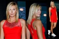 Maria's red embellishing outfit